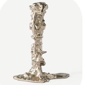 Pascal Smelik for POLSPOTTEN Drip Candle Holder - L - SILVER **NWT